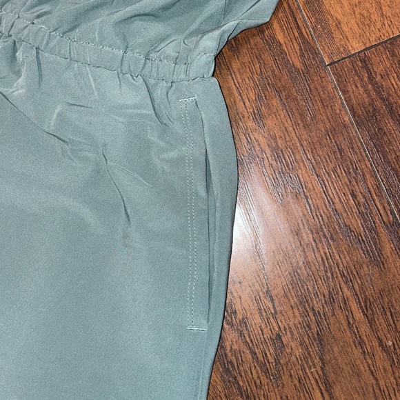 Duluth Trading Co Green Cinched Waist Dress - Picture 5 of 8